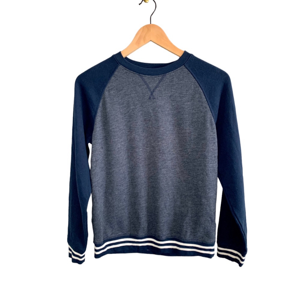 ATHLETIC WORKS Blue‎ Fleece Crew Sweatshirt Boy’s XL, 14-16